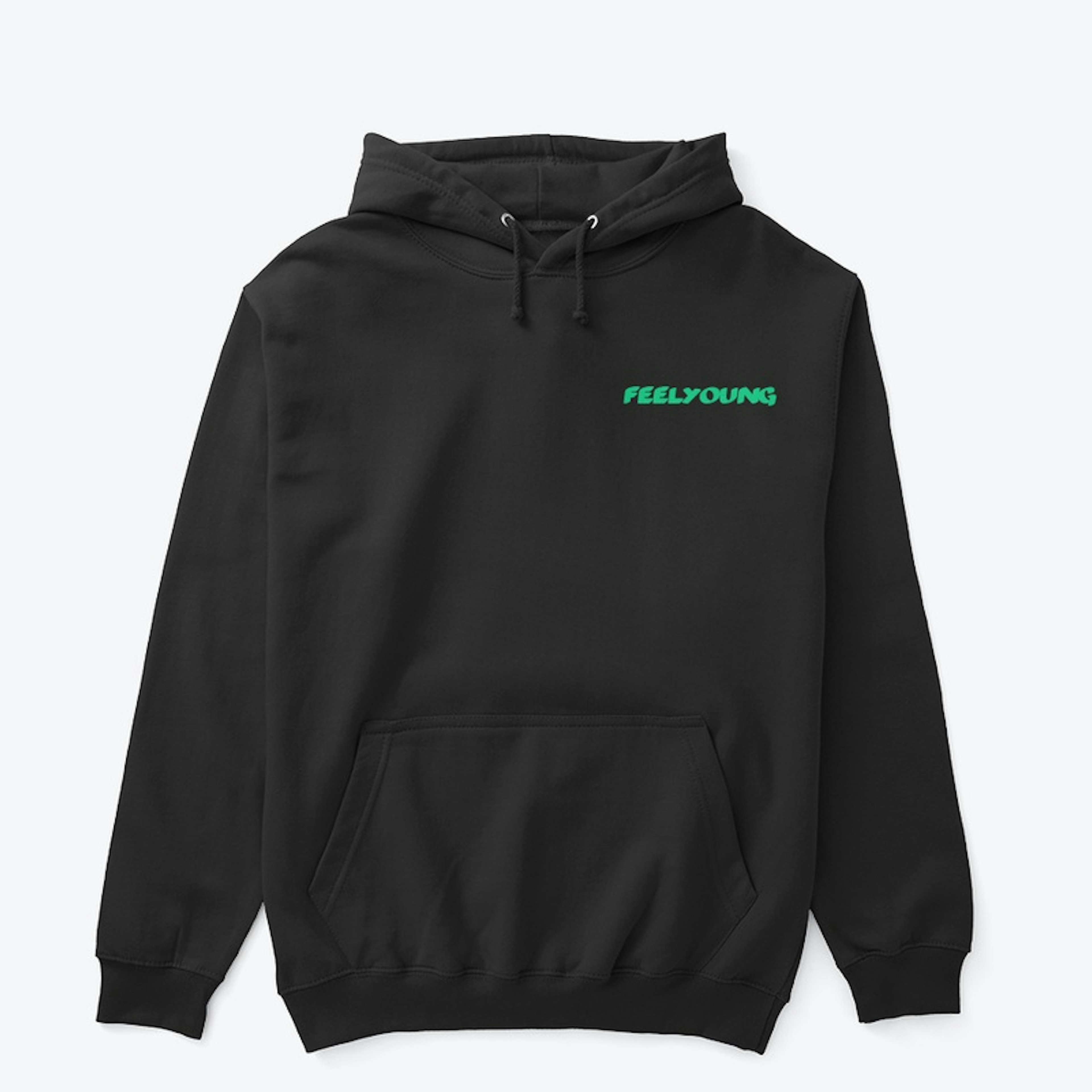 FeelYoung Black Men Hoodie 